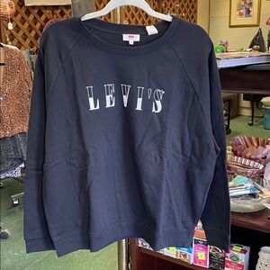 Levi's Navy Sweatshirt with Logo